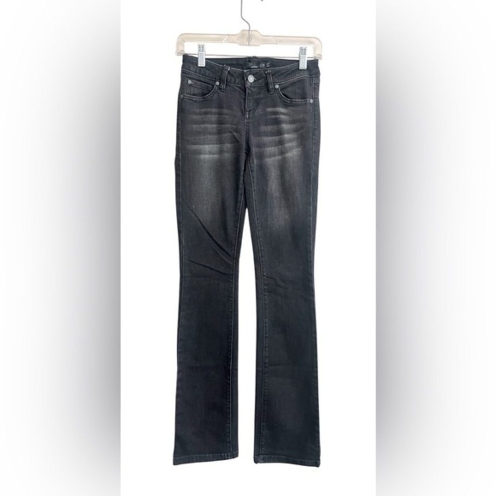 PrAna Geneva Bootcut Black Tall Low Rise 35” Inseam Jeans Size 0